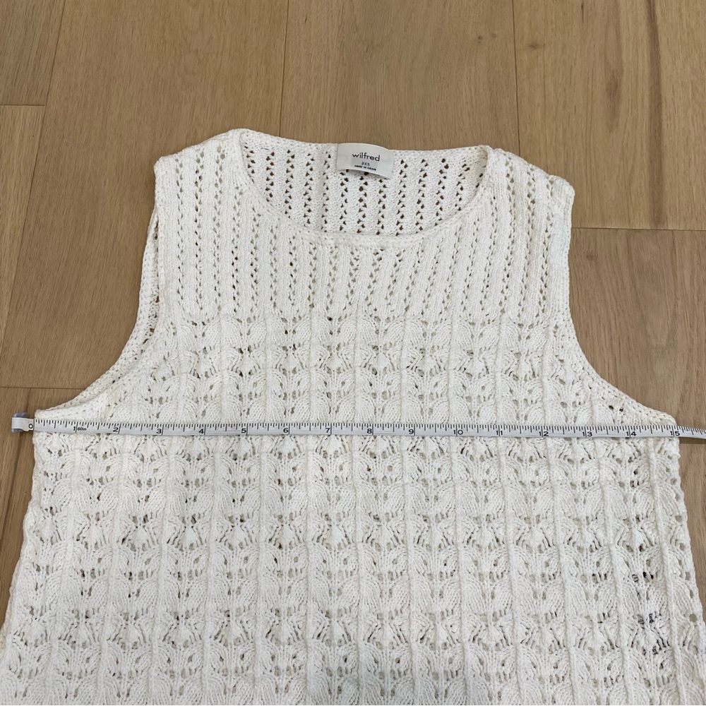 Aritzia | Wilfred “Phillipa” White Crochet Tank Top 🤍 - Picture 11 of 11